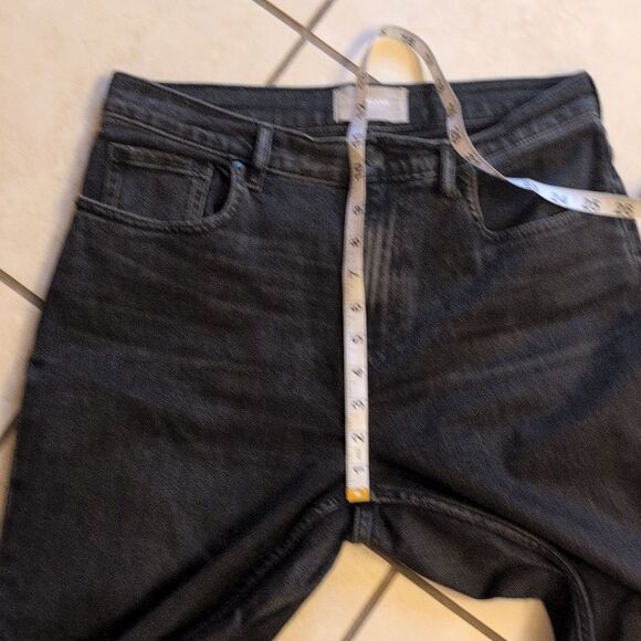 Everlane The Cheeky Jean Black Japanese Denim Cotton Size 29 Crop - Picture 8 of 9